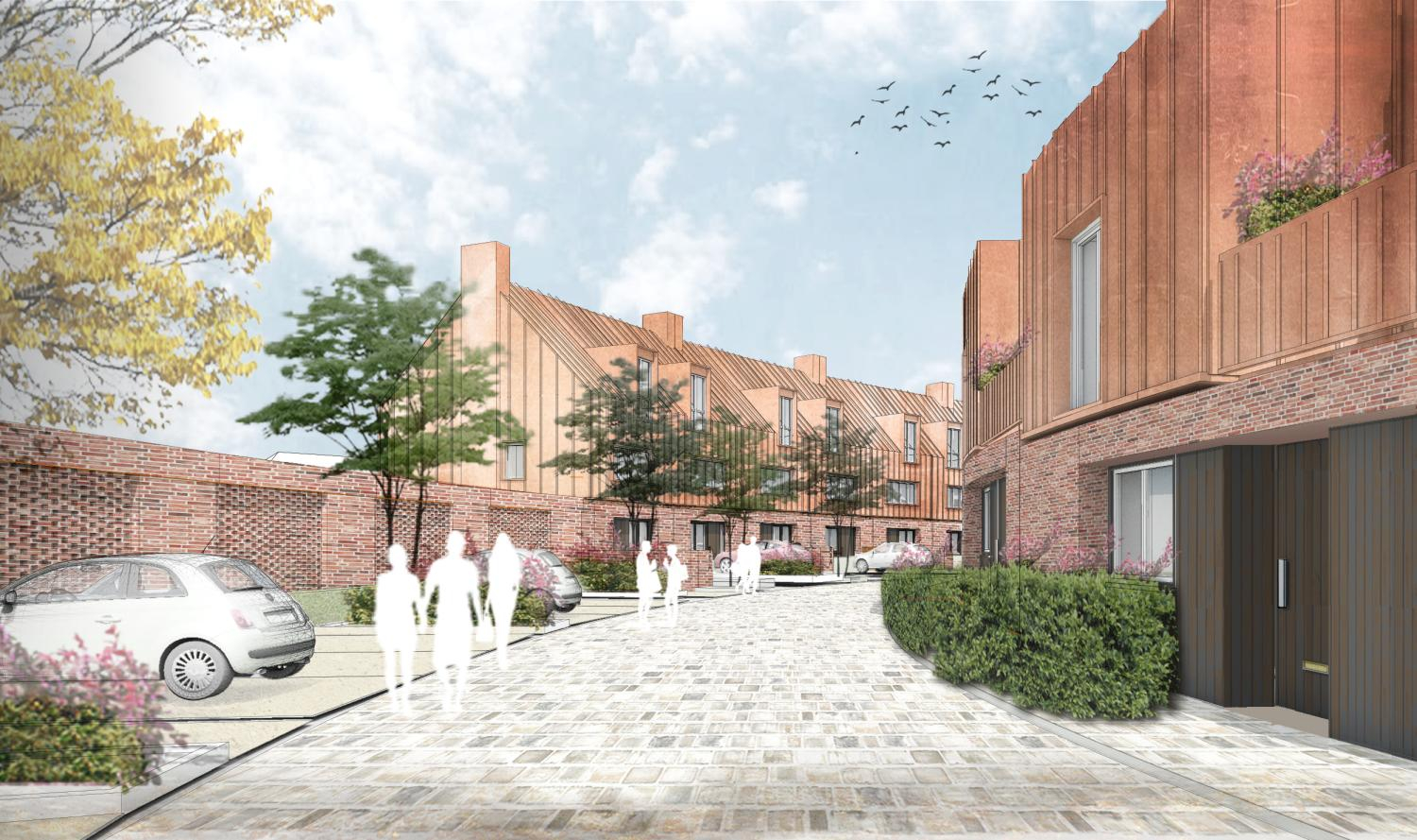 Artist's impression of the development on the site of the old Filwood Cinema