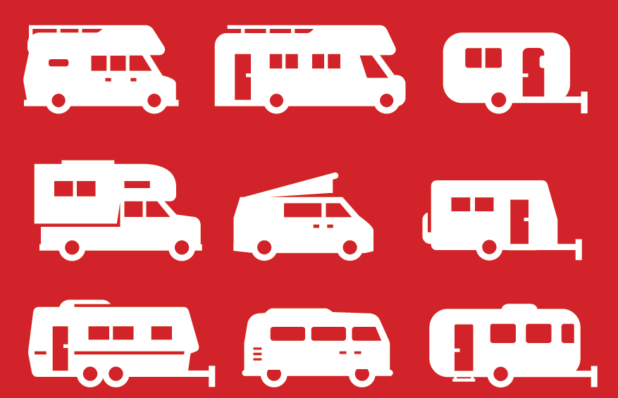 Image showing camper vans and motor homes