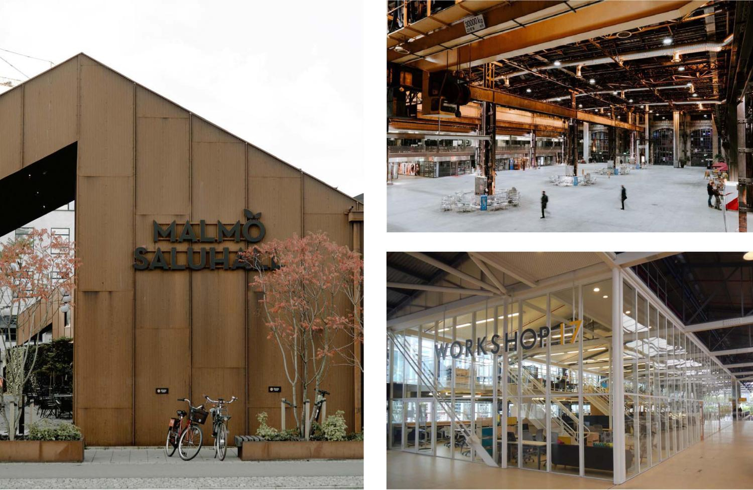 Examples of adaptive reuse of former industrial and warehouse buildings