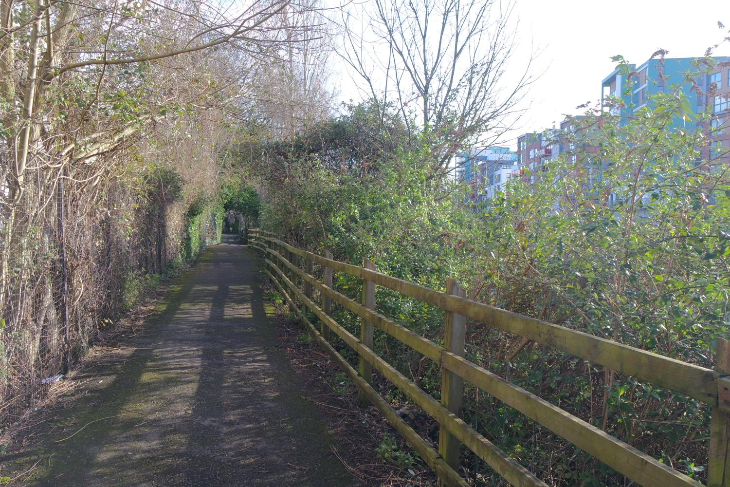 Walking and cycling path along the River Avon