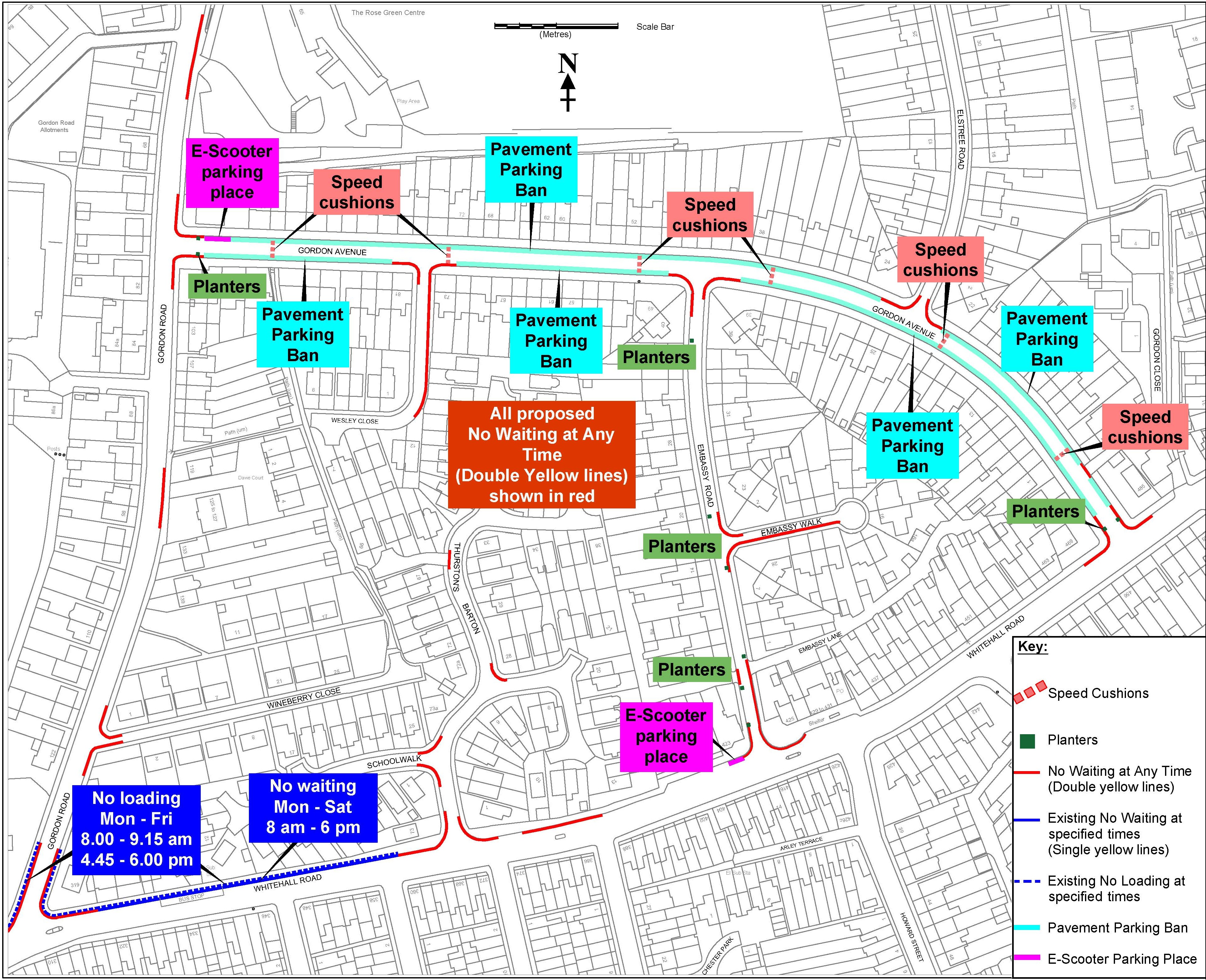 Gordon Avenue Traffic Calming Map