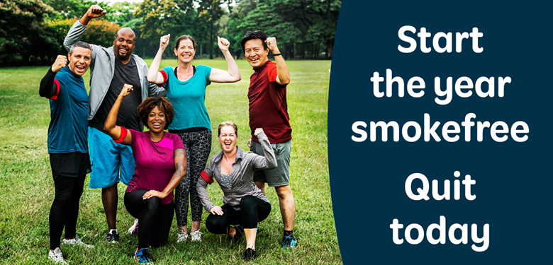 Start the year smokefree. Quit today.